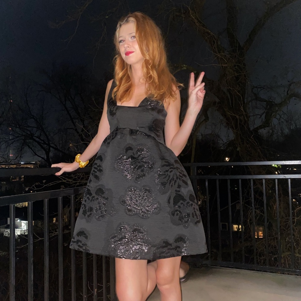 Mauve little black dress size 2